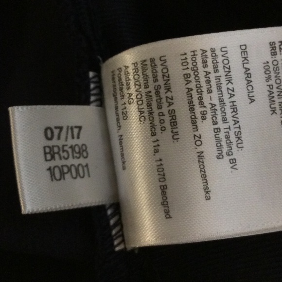 NWT Adidas navy blue corduroy wide leg crop pants - Picture 11 of 11